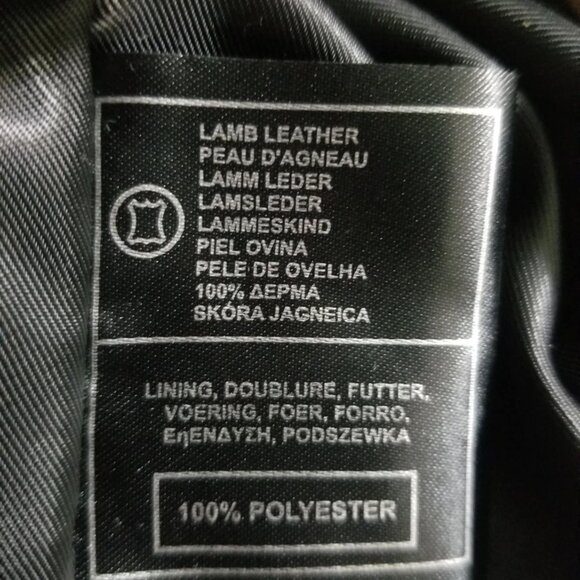 Boutique Of Leathers Lamb Jacket Bomber Coat Small Black Biker Urban Street - Picture 6 of 10
